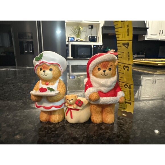 Enesco Imports Christmas Teddy Bear Figurines - Santa & Chef Bear Set - Picture 10 of 10